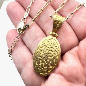 Veronese Womens Necklace 18K Gold Over Sterling Silver Pendant